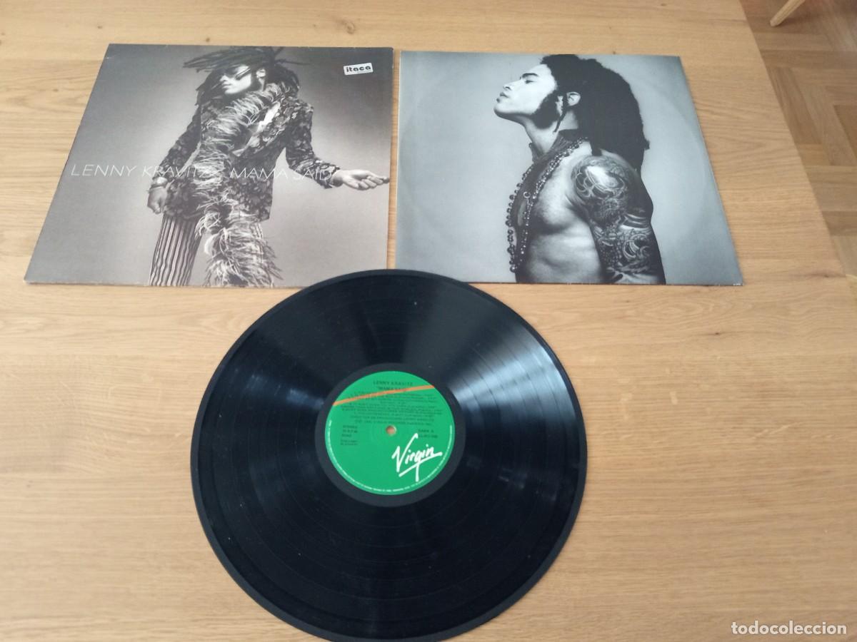 Discos de vinilo: GENIAL LP ORIGINAL. LENNY KRAVITZ / MAMA SAID / SELLO VIRGIN 211326 LL / A&Ntilde;O 1991 / COMPLETO.