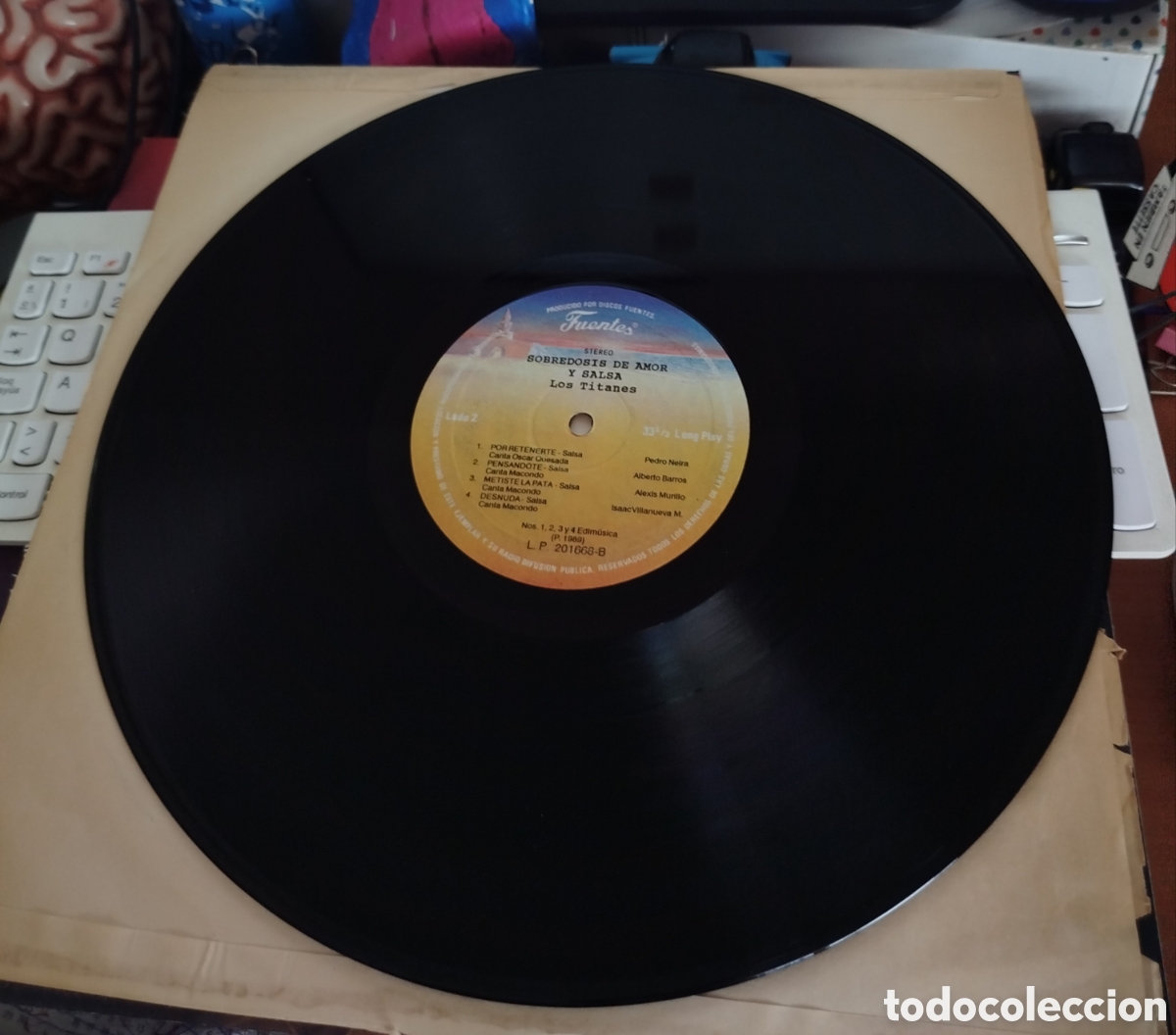 Discos de vinilo: Los Titanes &ndash; Sobredosis De Amor Y Salsa - Foto 2