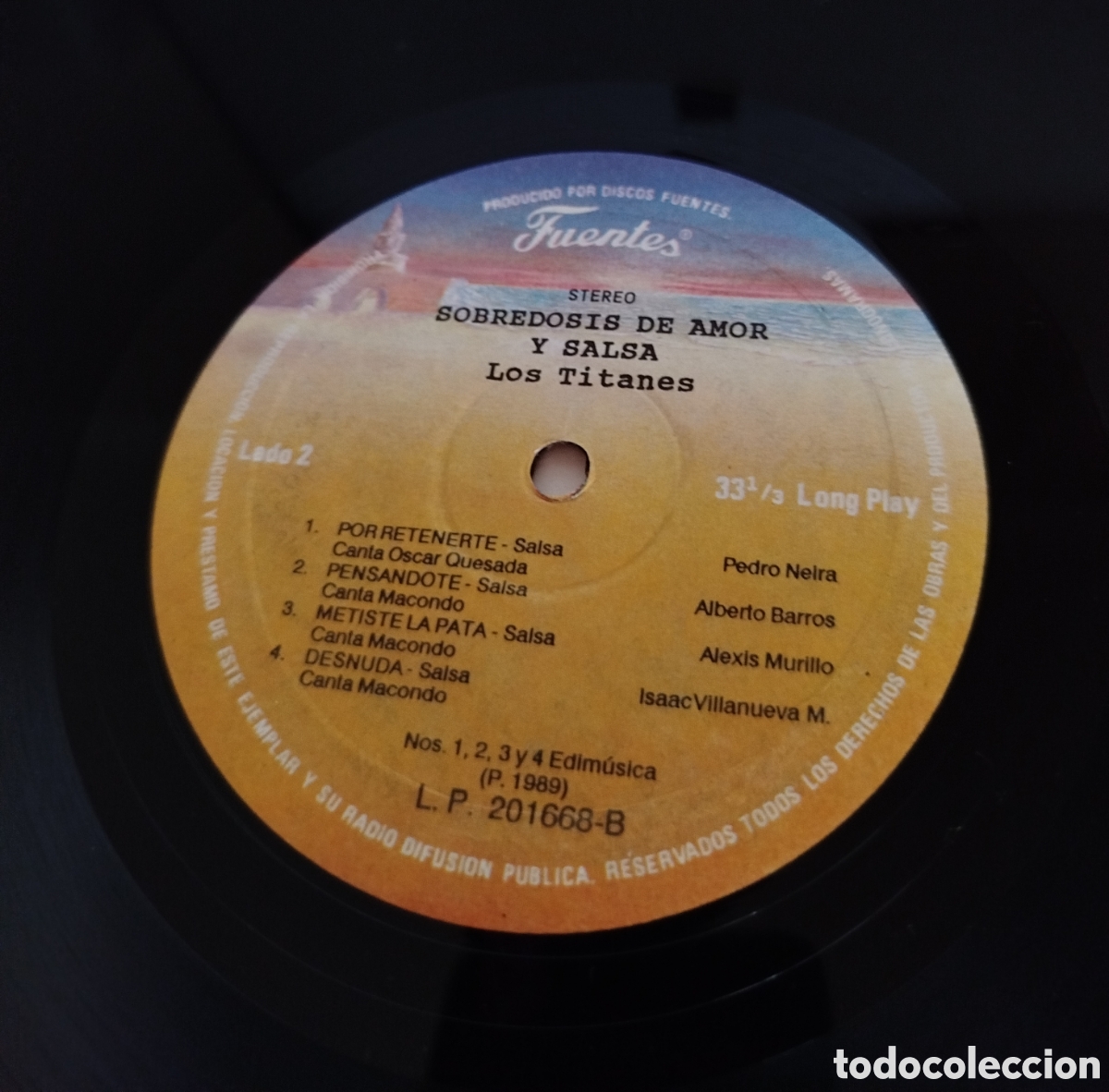 Discos de vinilo: Los Titanes &ndash; Sobredosis De Amor Y Salsa - Foto 3