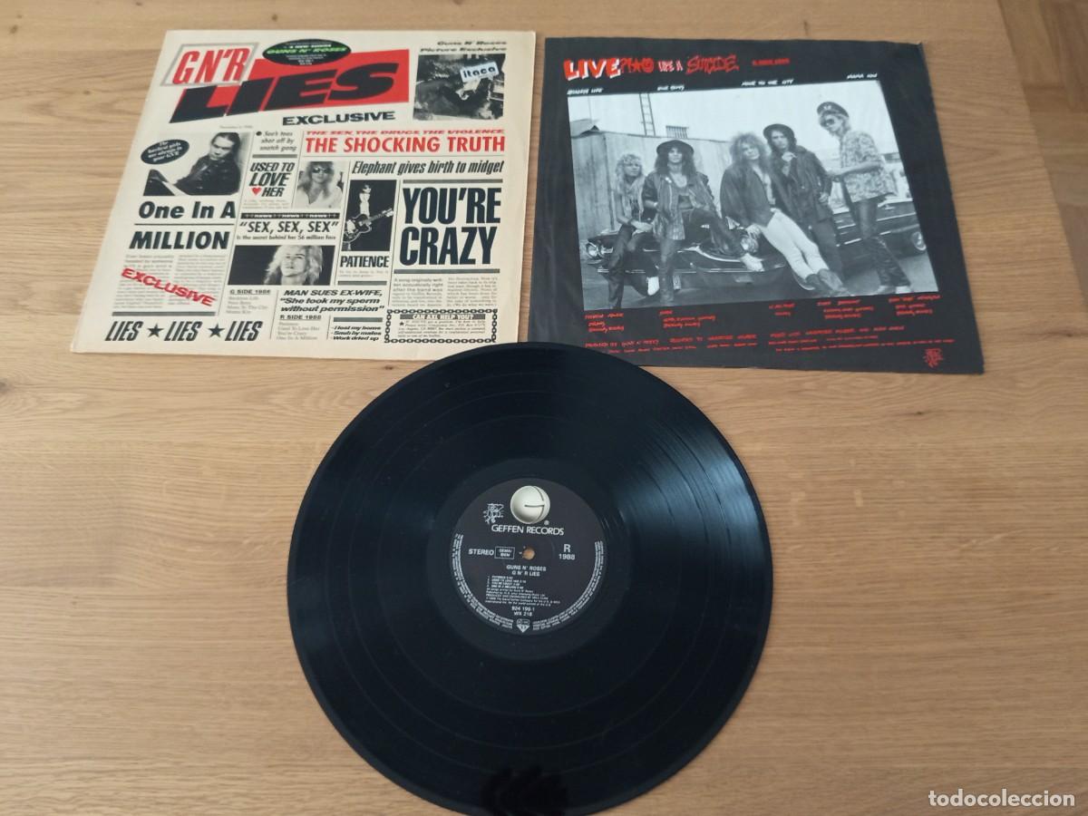 Discos de vinilo: GENIAL LP. GUNS N ROSES / GN&acute;R LIES / SELLO GEFFEN 924 198 1 / A&Ntilde;O 1988 /GERMANY / COMPLETO.