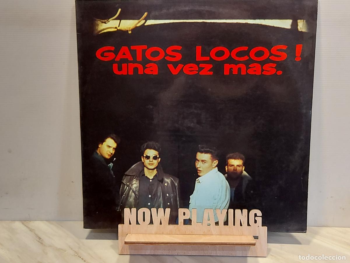 Discos de vinilo: GATOS LOCOS | UNA VEZ M&Aacute;S | LP VINILO 1989 | GASA GA-295 | ROCKABILLY ROCK ESPA&Ntilde;OL