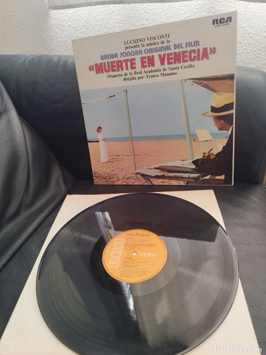 Discos de vinilo: Muerte en Venecia, banda sonora de la pel&iacute;cula. Vinilo lp.