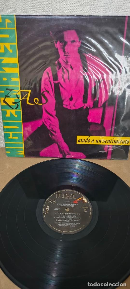 Discos de vinilo: Miguel Mateos y Zas &rdquo;Atado a un sentimiento&rdquo; vinilo edicion peruana