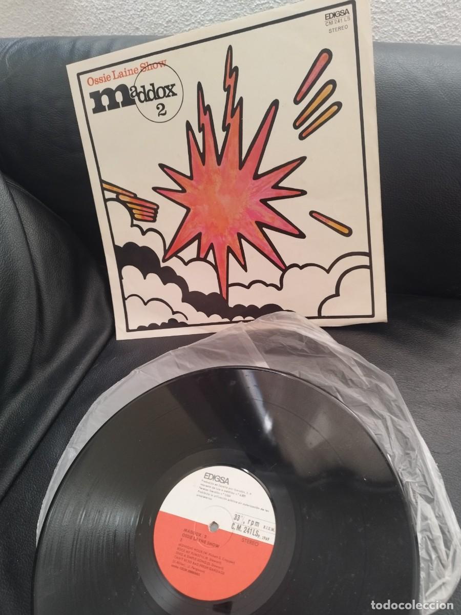 Discos de vinilo: Ossie Laine Show &ndash; Maddox 2. Vinilo lp carpeta abierta.