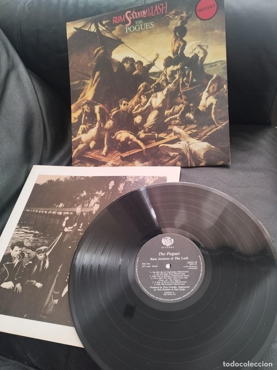 Discos de vinilo: The Pogues &ndash; Rum Sodomy & The Lash. Vinilo lp m&uacute;sica punk celta.