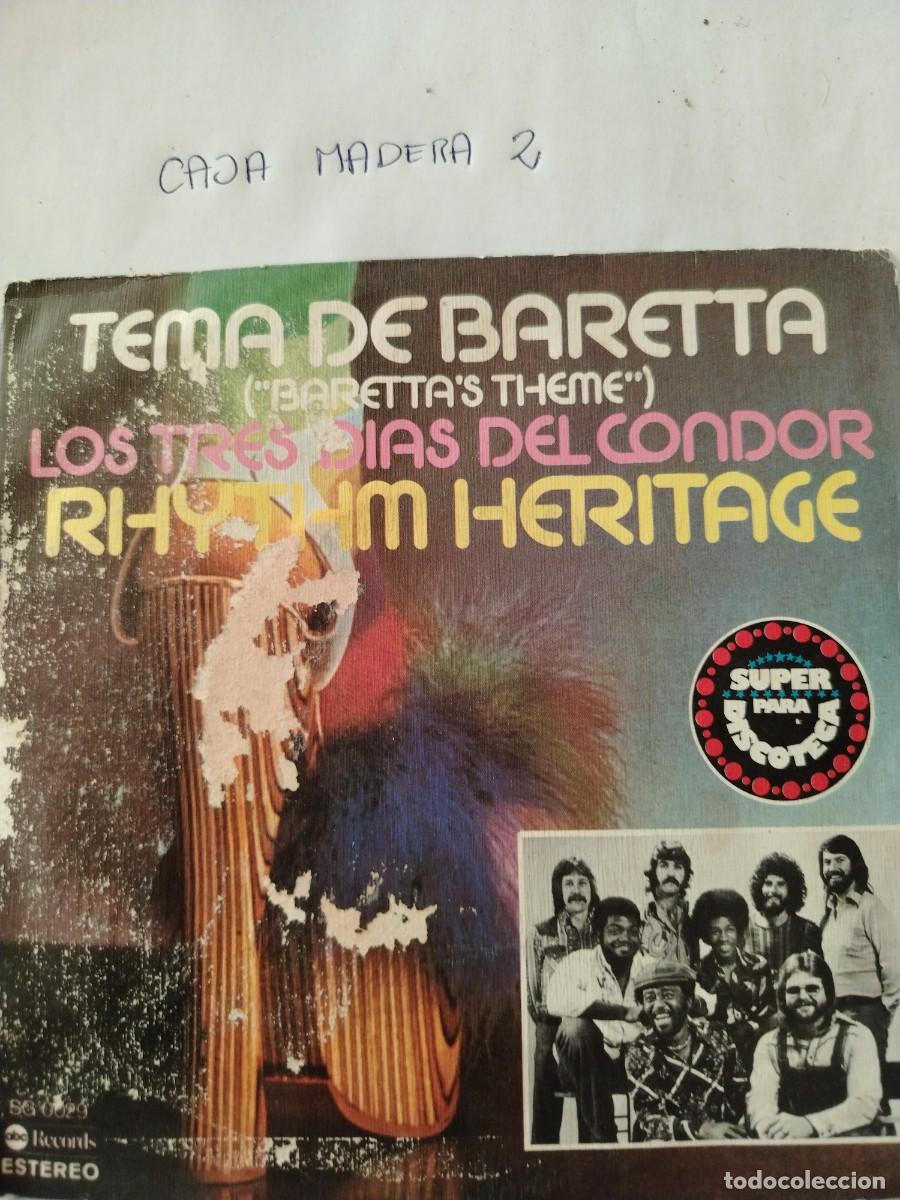 Discos de vinilo: Single vinilo tema de baretta, los tres d&iacute;as del c&oacute;ndor