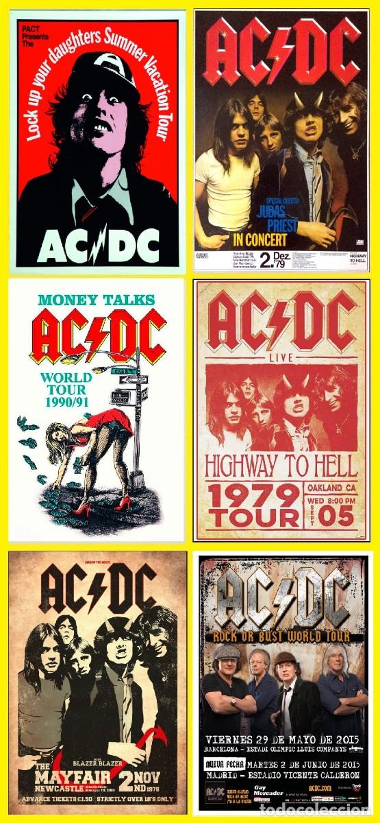 Discos de vinilo: AC DC - Posters - LIMT OFFER - LIMT OFFER 6 POSTERS CONCERTS !! cartel concierto 30x40 !!