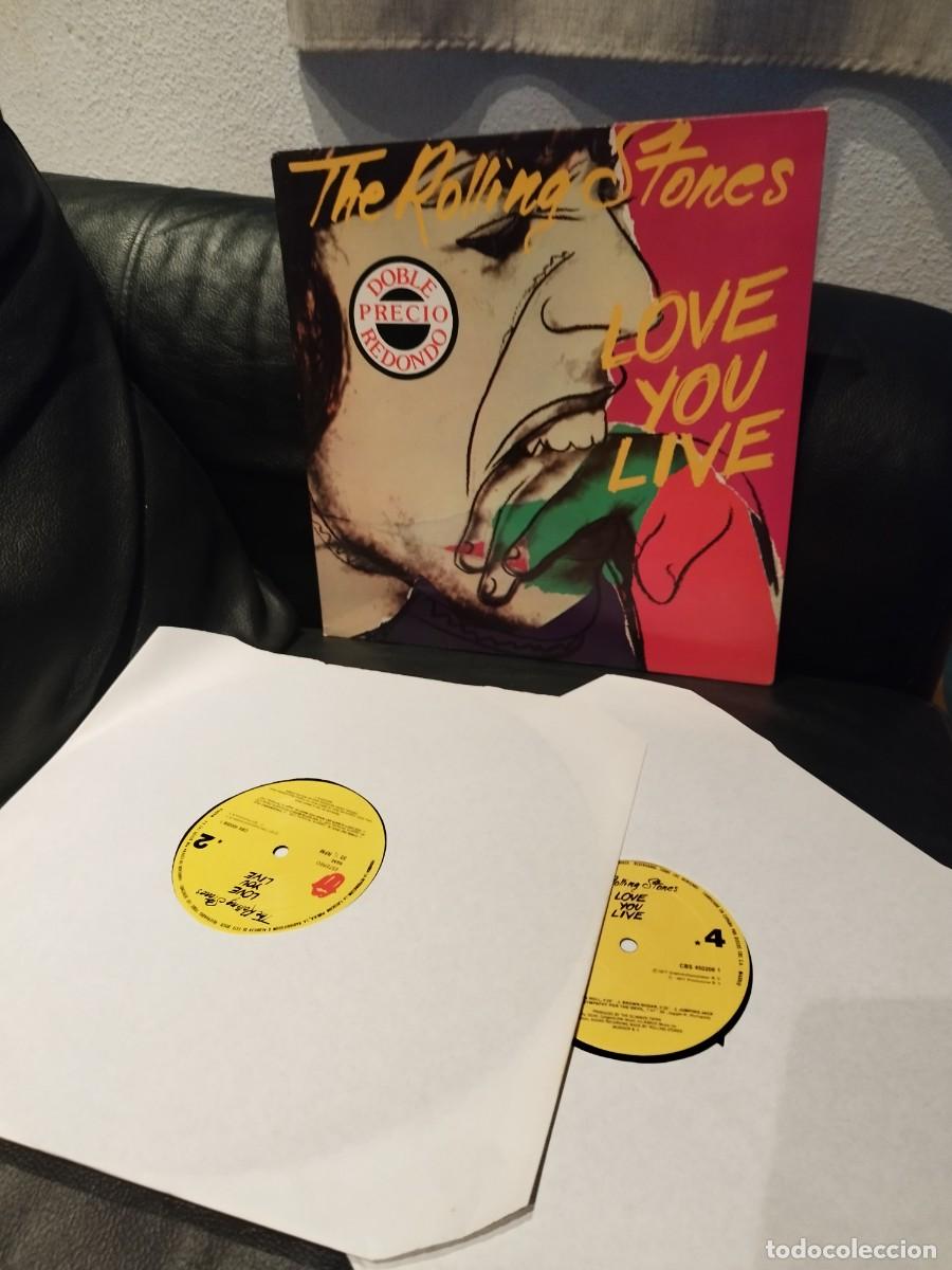 Discos de vinilo: The Rolling Stones &ndash; Love You Live. Vinilos en muy buen estado, doble lp.