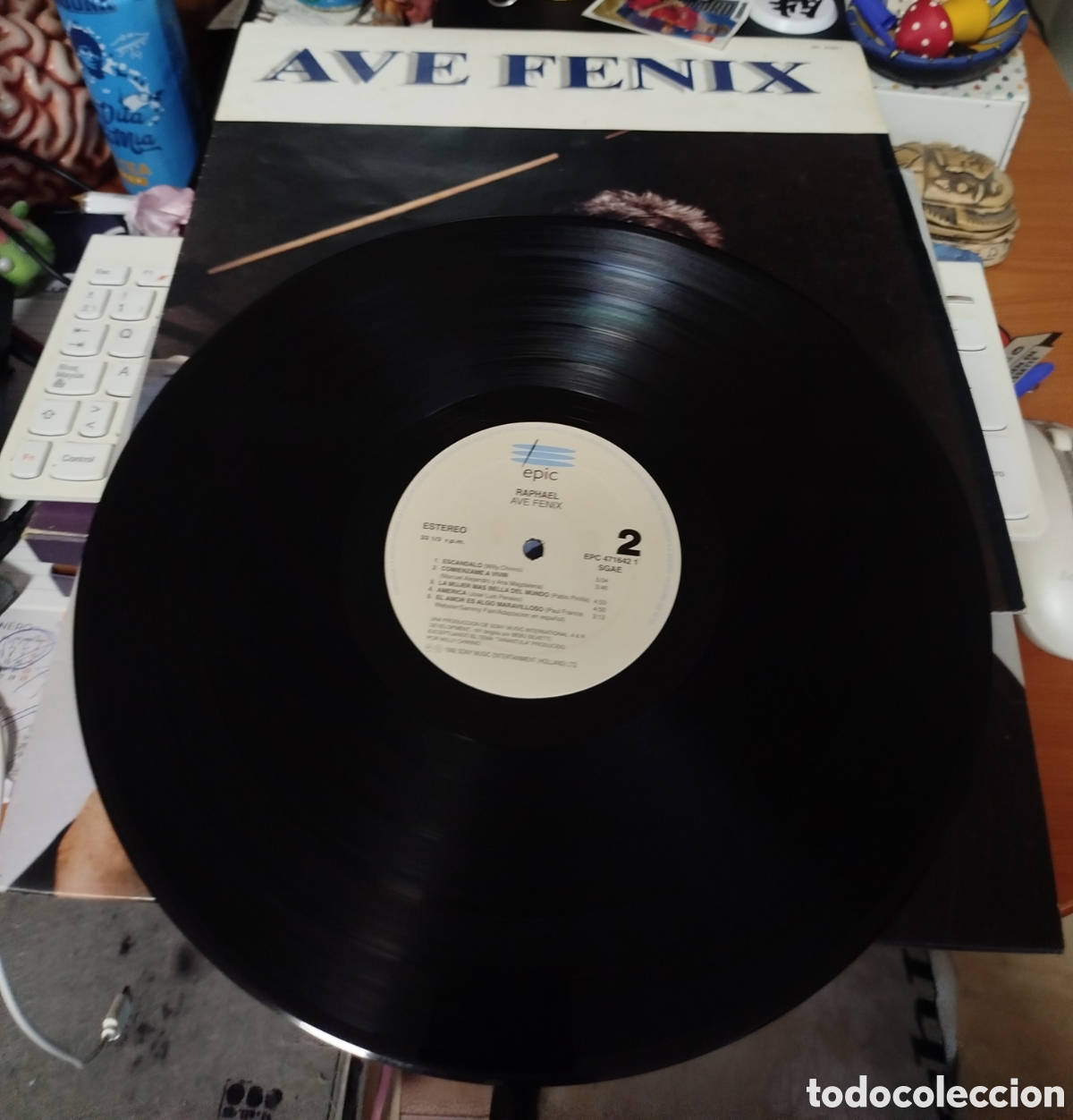 Discos de vinilo: Raphael - Ave Fenix. Contiene encarte - Foto 2