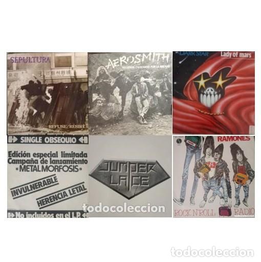 Vinyl-Schallplatten: Ramones /Baron Rojo / Sepultura / Aerosmith / Jumper Lace / Dark Star / Lote Discos Heavy Metal Rock