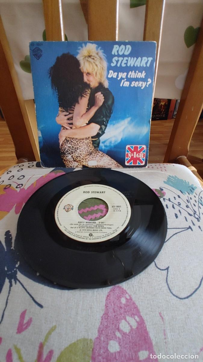 Discos de vinilo: ROD STEWART-SINGLE DA YA THINK I&acute;M SEXY
