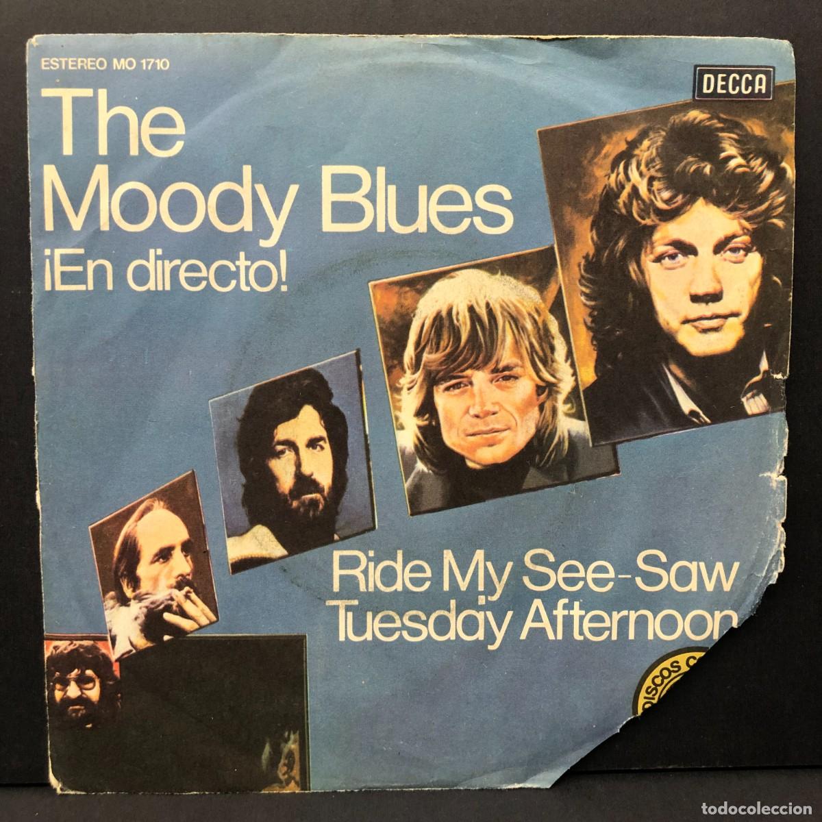 Discos de vinilo: THE MOODY BLUES - &iexcl;EN DIRECTO! - RIDE MY SEE-SAW - MO 1710 - SINGLE VINILO - DISCO M&Uacute;SICA / 675