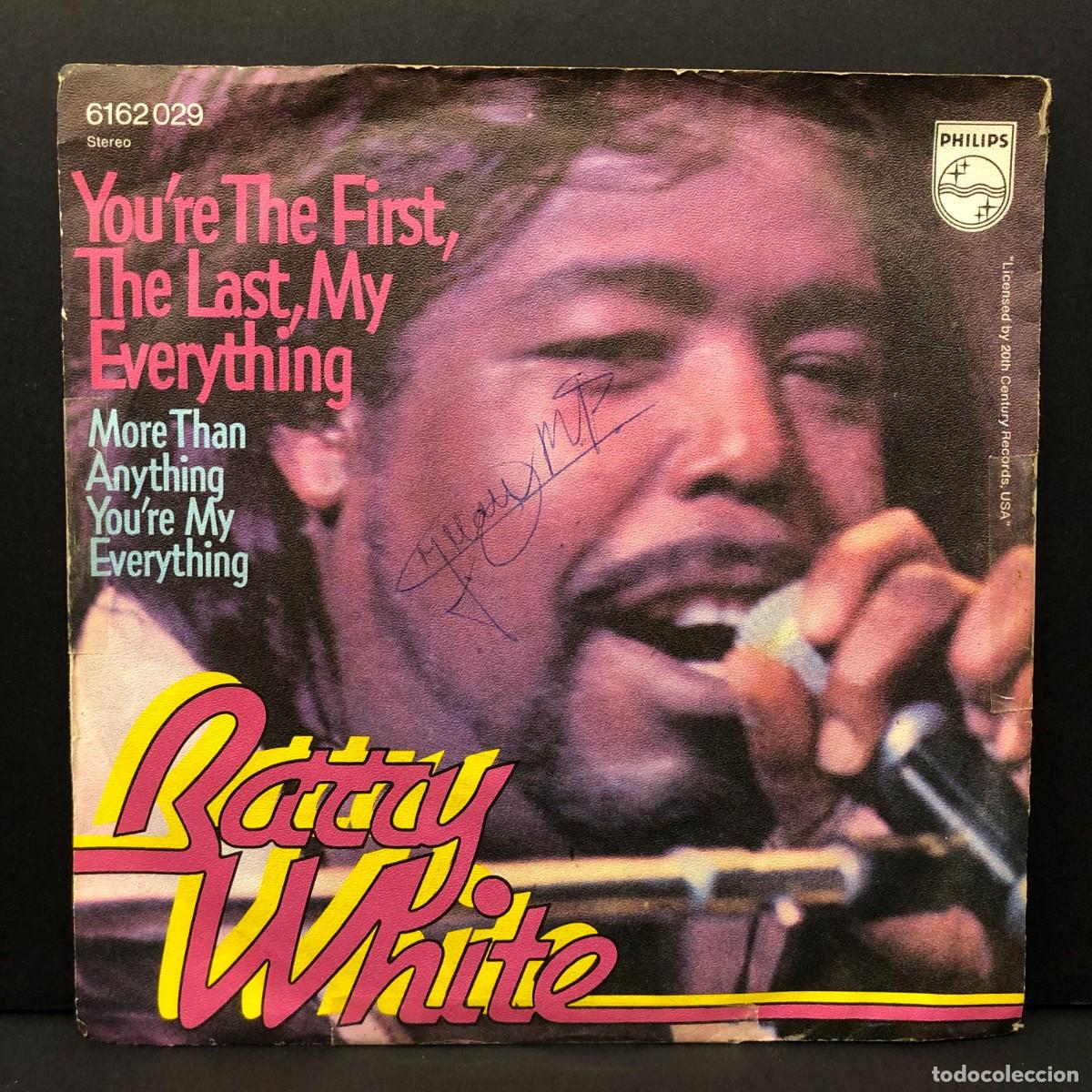 Discos de vinilo: BARRY WHITE - YOU'RE THE FIRST, THE LAST, MY EVERYTHING - 6162029 - SINGLE VINILO - DISCO / 676