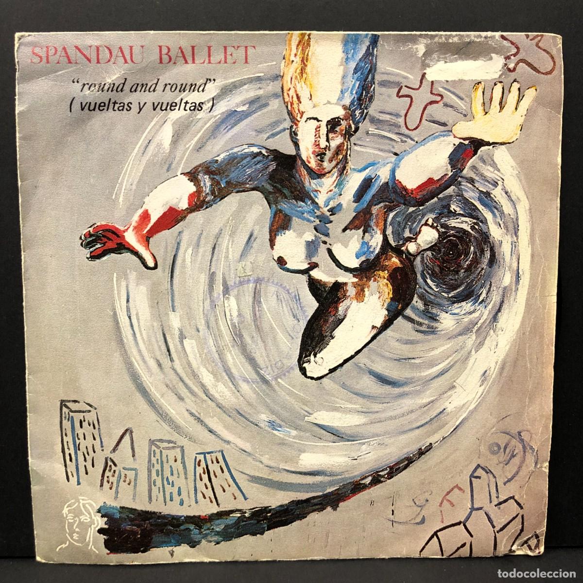 Discos de vinilo: SPANDAU BALLET - &rdquo;ROUND AND ROUND&rdquo; - CHS-2836 - SINGLE VINILO - DISCO M&Uacute;SICA / 678