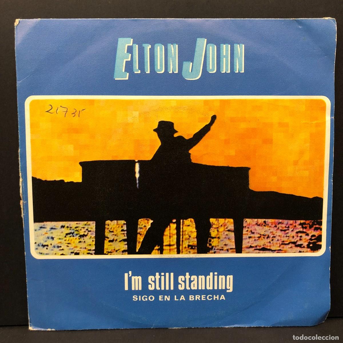 Discos de vinilo: ELTON JOHN - I'M STILL STANDING - 812 776-7 - SINGLE VINILO - DISCO M&Uacute;SICA / 679