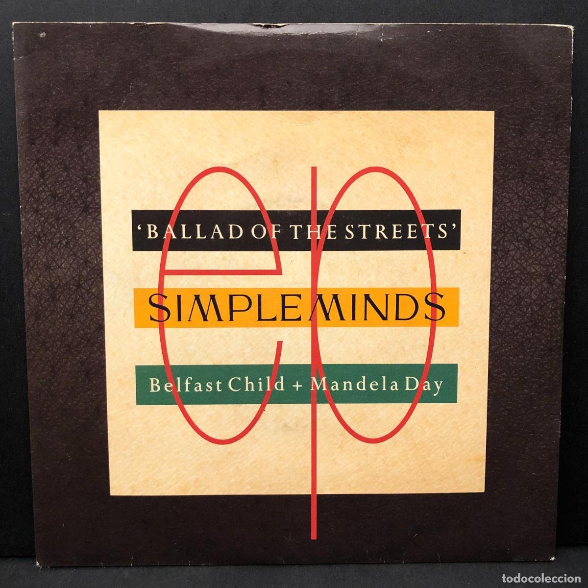 Discos de vinilo: SIMPLE MIND - 'BALLAD OF THE STREETS' - SMX3 - SINGLE VINILO - DISCO M&Uacute;SICA / 680