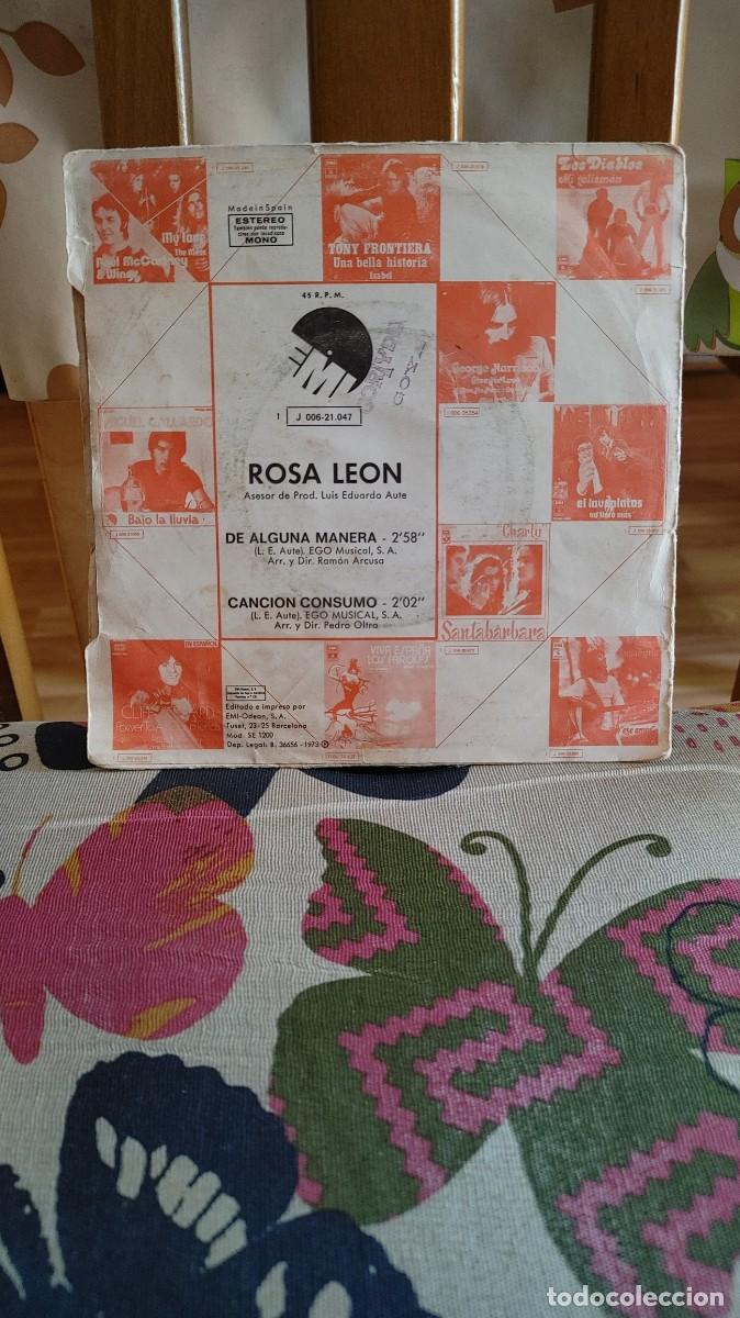 Discos de vinilo: ROSA LEON-SINGLE DE ALGUNA MANERA - Foto 2