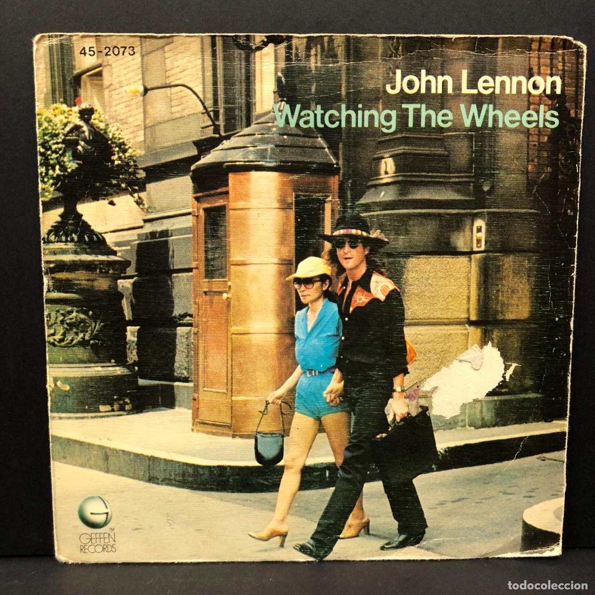 Discos de vinilo: JOHN LENNON - WATCHING THE WHEELS - 45-2073 - SINGLE VINILO - DISCO M&Uacute;SICA / 682