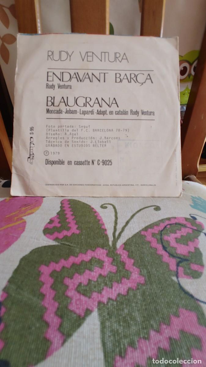Discos de vinilo: RUDY VENTURA-SINGLE ENDAVANT BAR&Ccedil;A - Foto 2