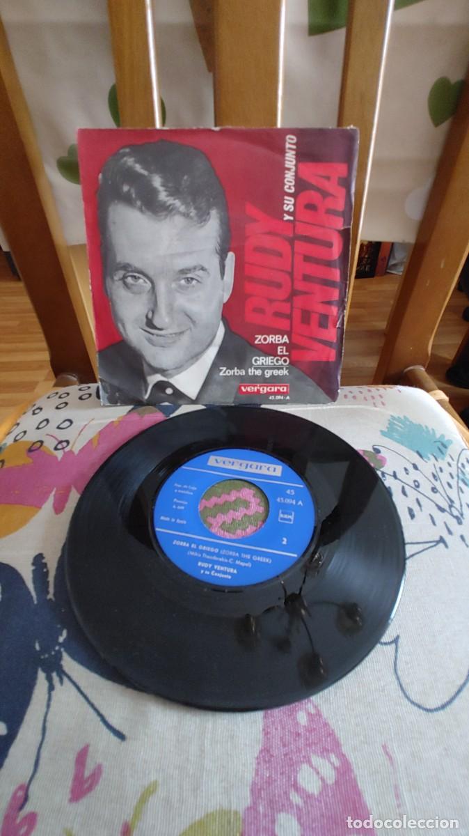 Discos de vinilo: RUDY VENTURA-SINGLE ZORBA EL GRIEGO