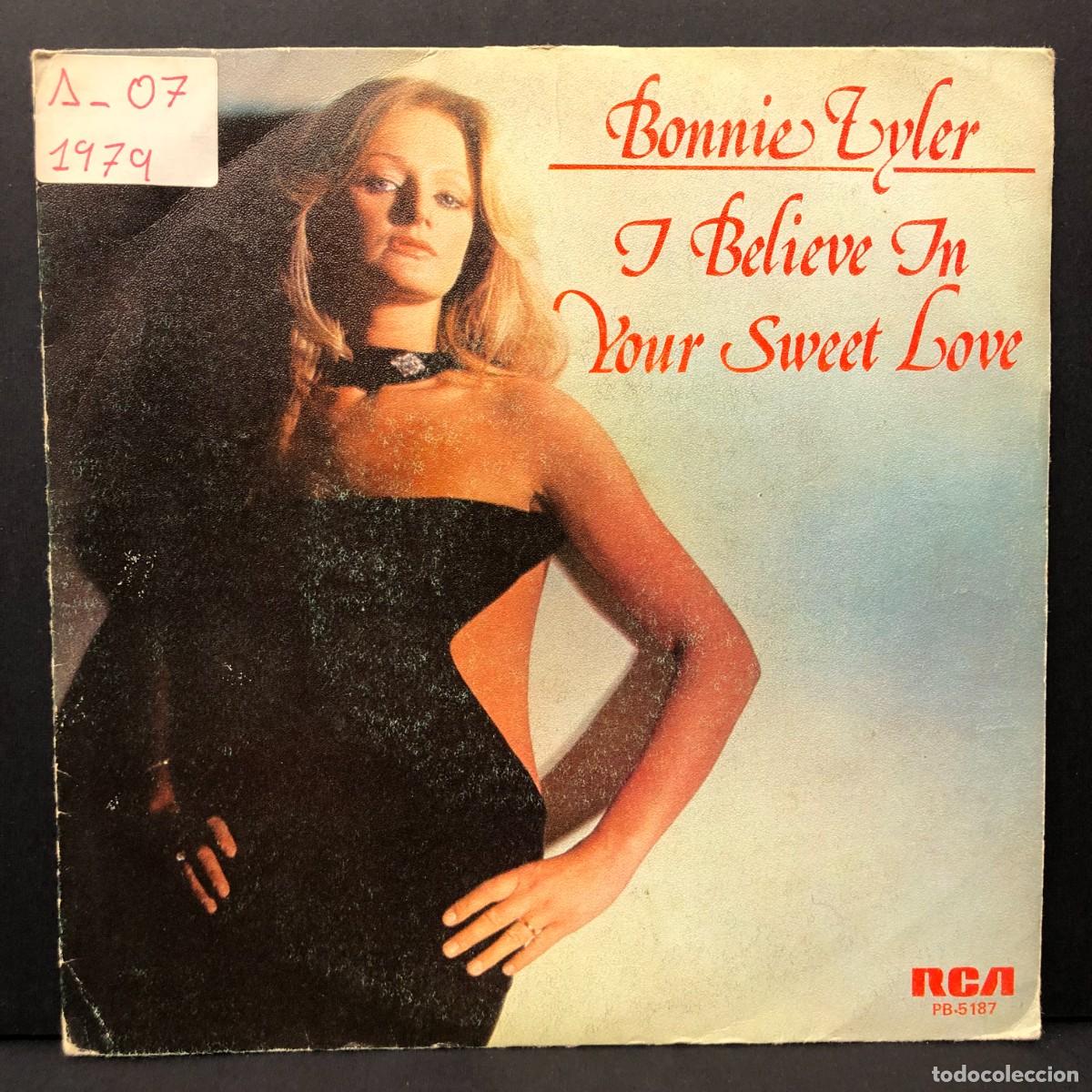 Discos de vinilo: BONNIE TYLER - I BELICE IN YOUR SWEET LOVE - PB-5187 - SINGLE VINILO - DISCO M&Uacute;SICA / 689
