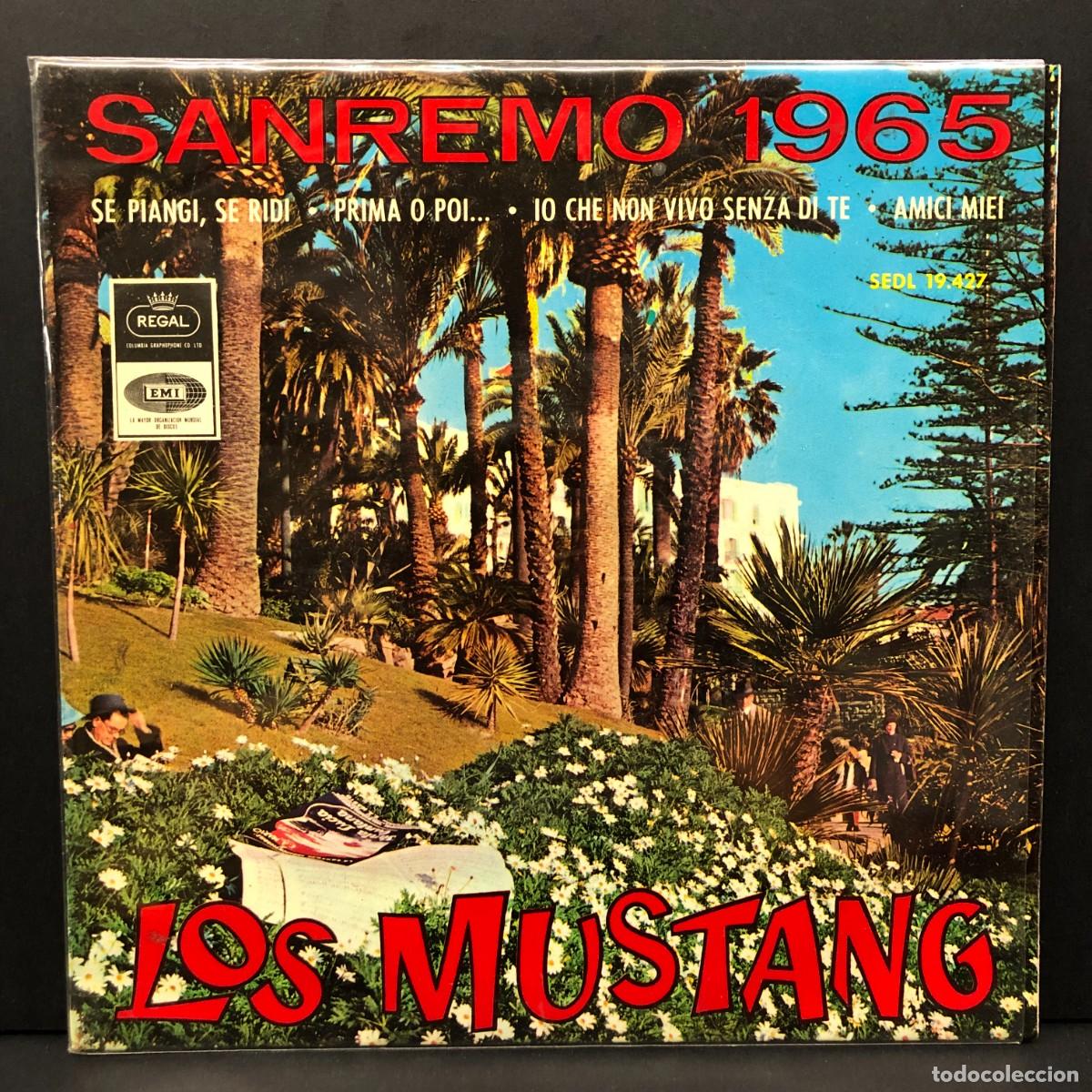 Discos de vinilo: LOS MUSTANG - FESTIVAL SANREMO 1965 - SEDL 19.427 - SINGLE VINILO - DISCO M&Uacute;SICA / 692