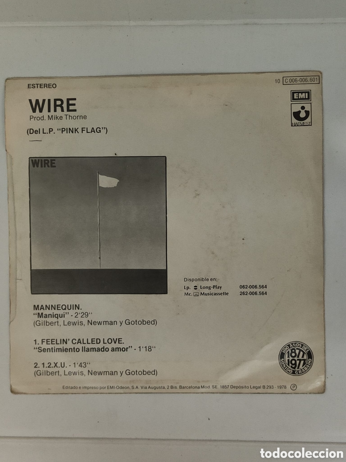 Discos de vinilo: Vinilo Wire :maniqu&iacute;n/ feeling called love - Foto 2