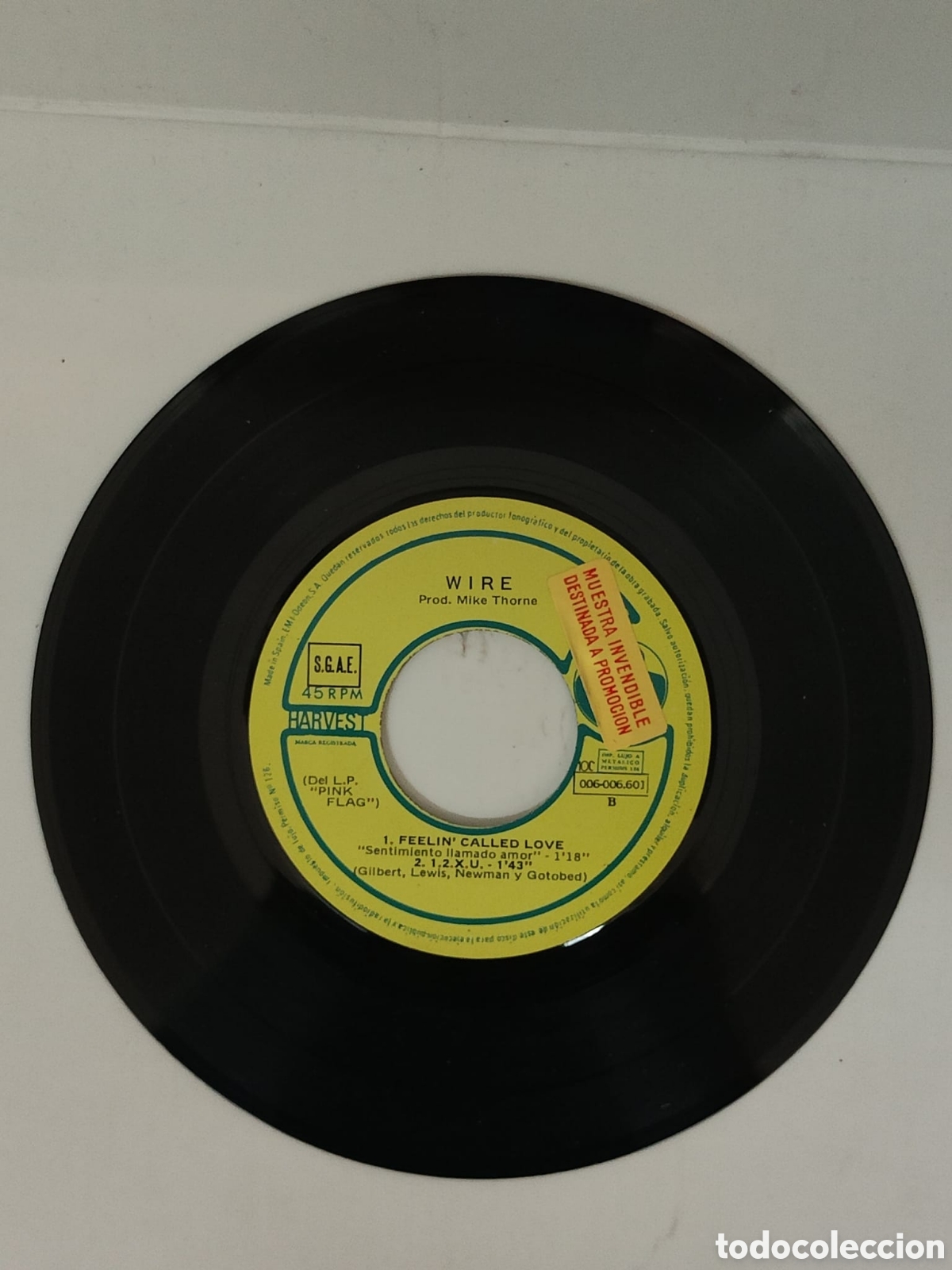 Discos de vinilo: Vinilo Wire :maniqu&iacute;n/ feeling called love - Foto 4
