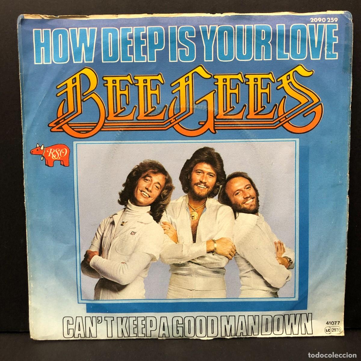 Discos de vinilo: BEE GEES - HOW DEEP IS YOUR LOVE - 2090 259 - SINGLE VINILO - DISCO M&Uacute;SICA / 724