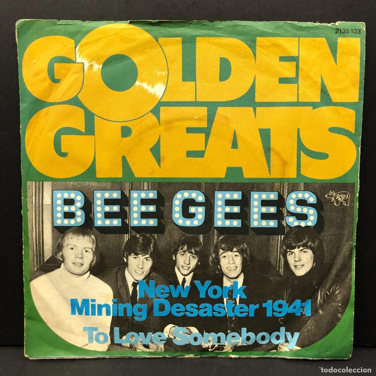 Discos de vinilo: BEE GEES - TO LOVE SOMEBODY - GOLDEN GREATS - 2135 103 - SINGLE VINILO - DISCO M&Uacute;SICA / 743