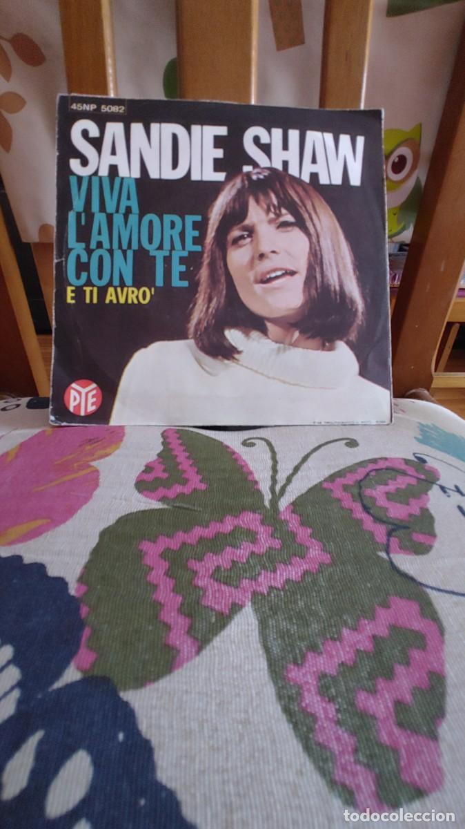 Discos de vinilo: SANDIE SHAW-SINGLE E TI AVRO - Foto 2