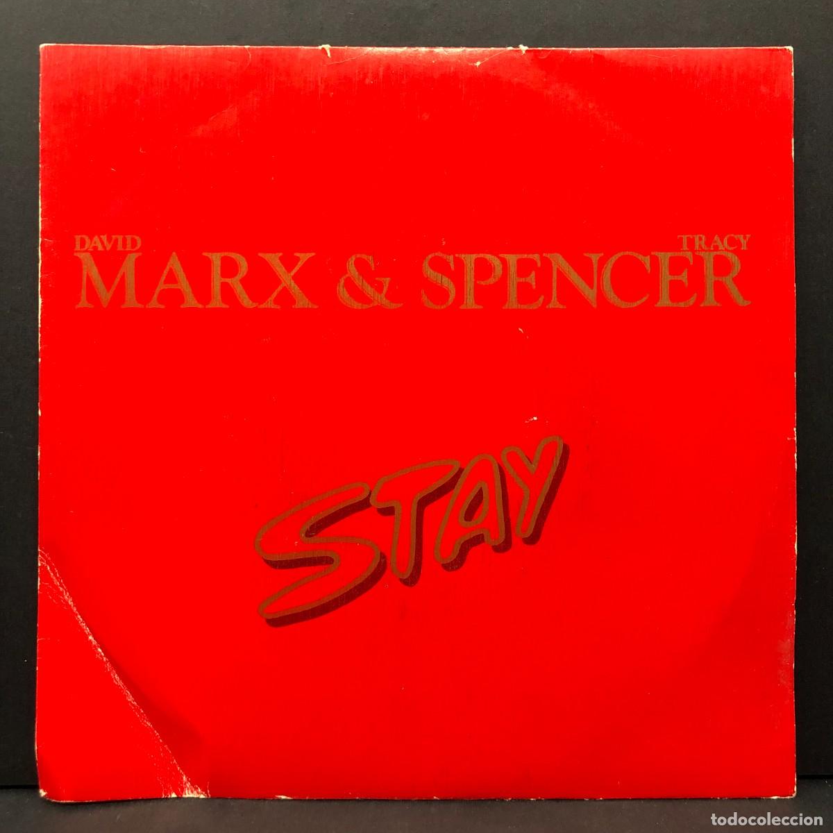 Discos de vinilo: DAVID MARX & TRACY SPENCER - STAY - CBS A-3782 - SINGLE VINILO - DISCO / 754
