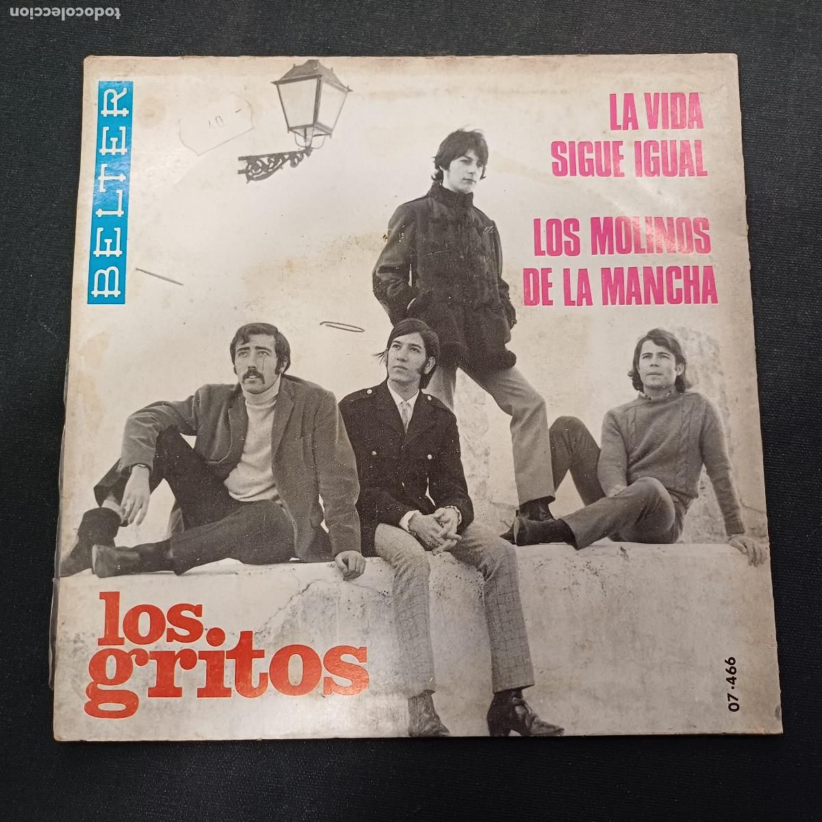 Discos de vinilo: LOS GRITOS/LA VIDA SIGUE IGUAL/SINGLE.