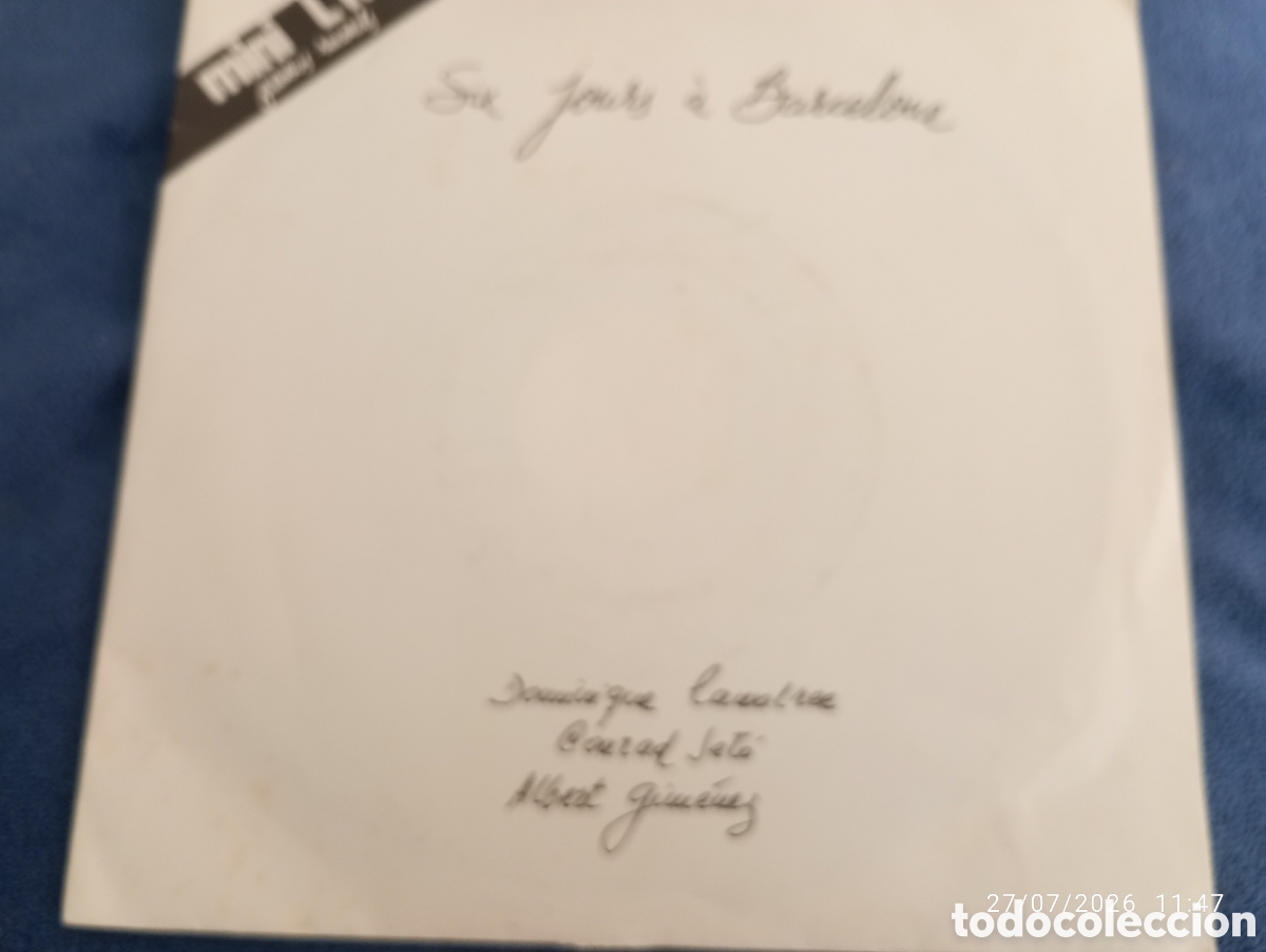 Discos de vinilo: Six jours a Barcelone . Mini LP . Conrad Set&oacute; . D. Lawalree . Albert Gimenez . Filobus records .