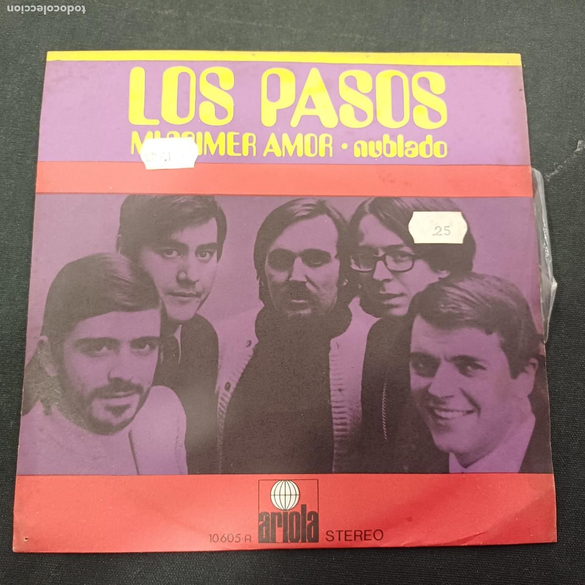 Discos de vinilo: LOS PASOS/MI PRIMER AMOR/SINGLE. - Foto 1