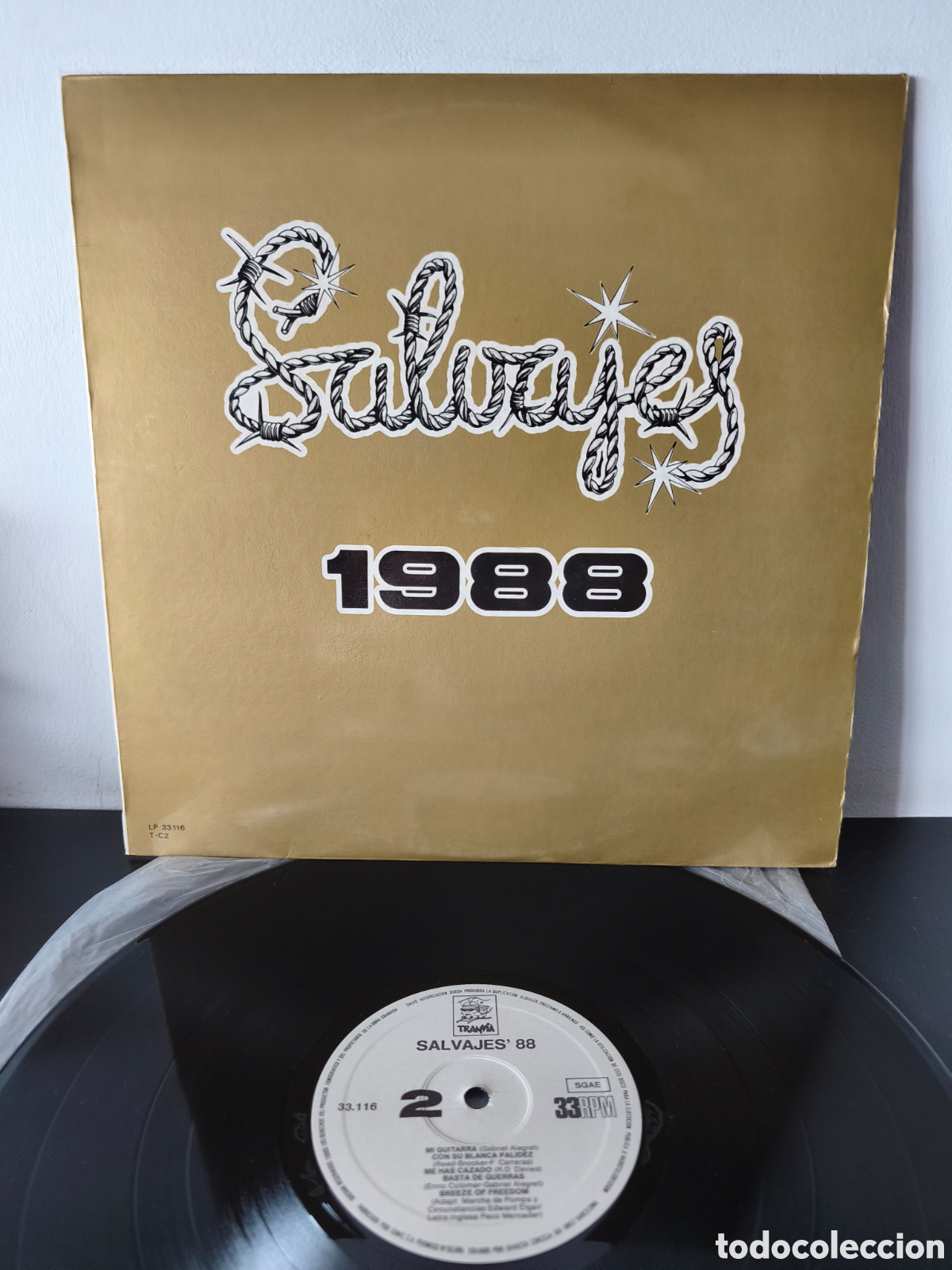 Discos de vinilo: Salvajes - Salvajes '88 - Trampa &ndash; LP 33116 - Formato: Vinilo, LP, &Aacute;lbum - Espa&ntilde;a - 1988 - Rock, Pop