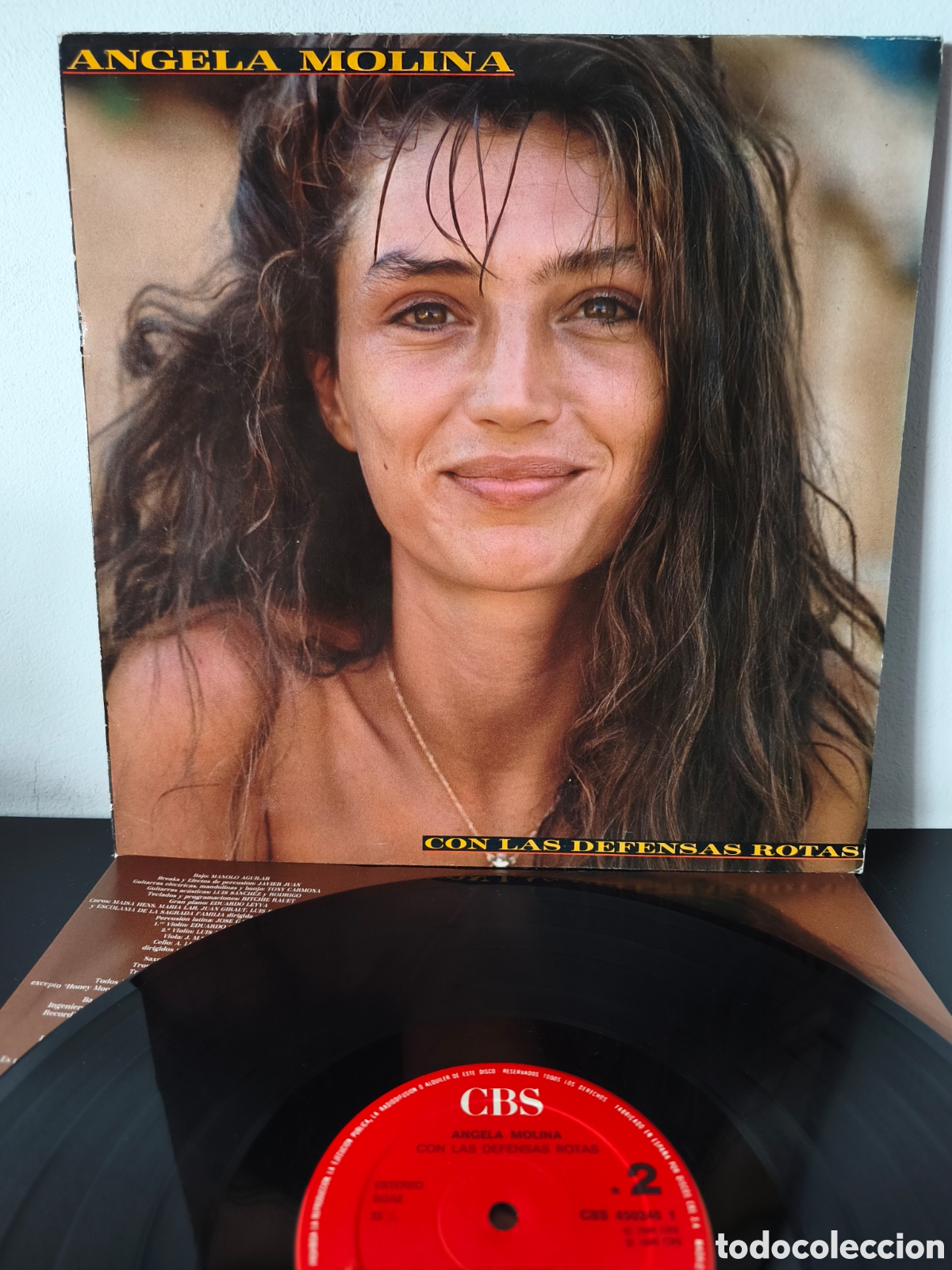 Discos de vinilo: Angela Molina - Con Las Defensas Rotas - CBS &ndash; 450246 1 - Formato: Vinilo, LP, &Aacute;lbum - Espa&ntilde;a - 1986
