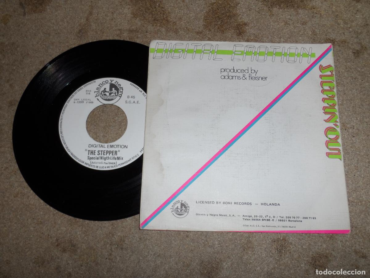 Discos de vinilo: DIGITAL EMOTION - STEPPIN OUT (SPAIN 1985) - Foto 2