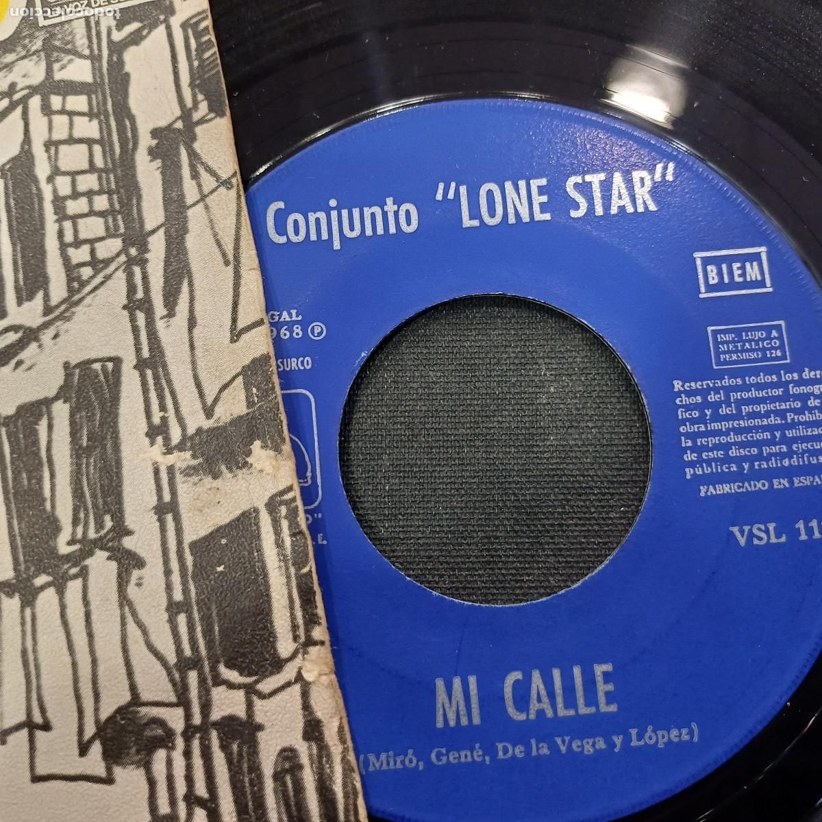 Discos de vinilo: LONE STAR/MI CALLE/SINGLE. - Foto 2