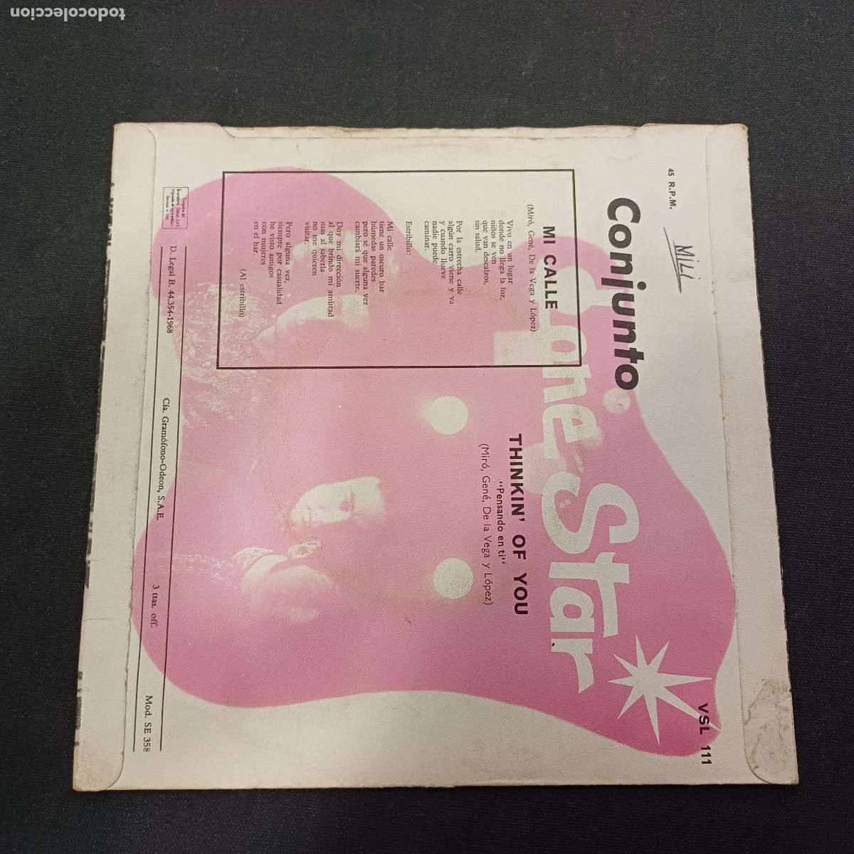 Discos de vinilo: LONE STAR/MI CALLE/SINGLE. - Foto 3