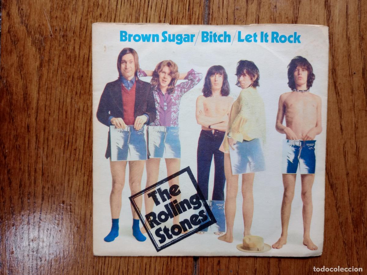 Discos de vinilo: The Rolling Stones - brown sugar + bitch + let It rock
