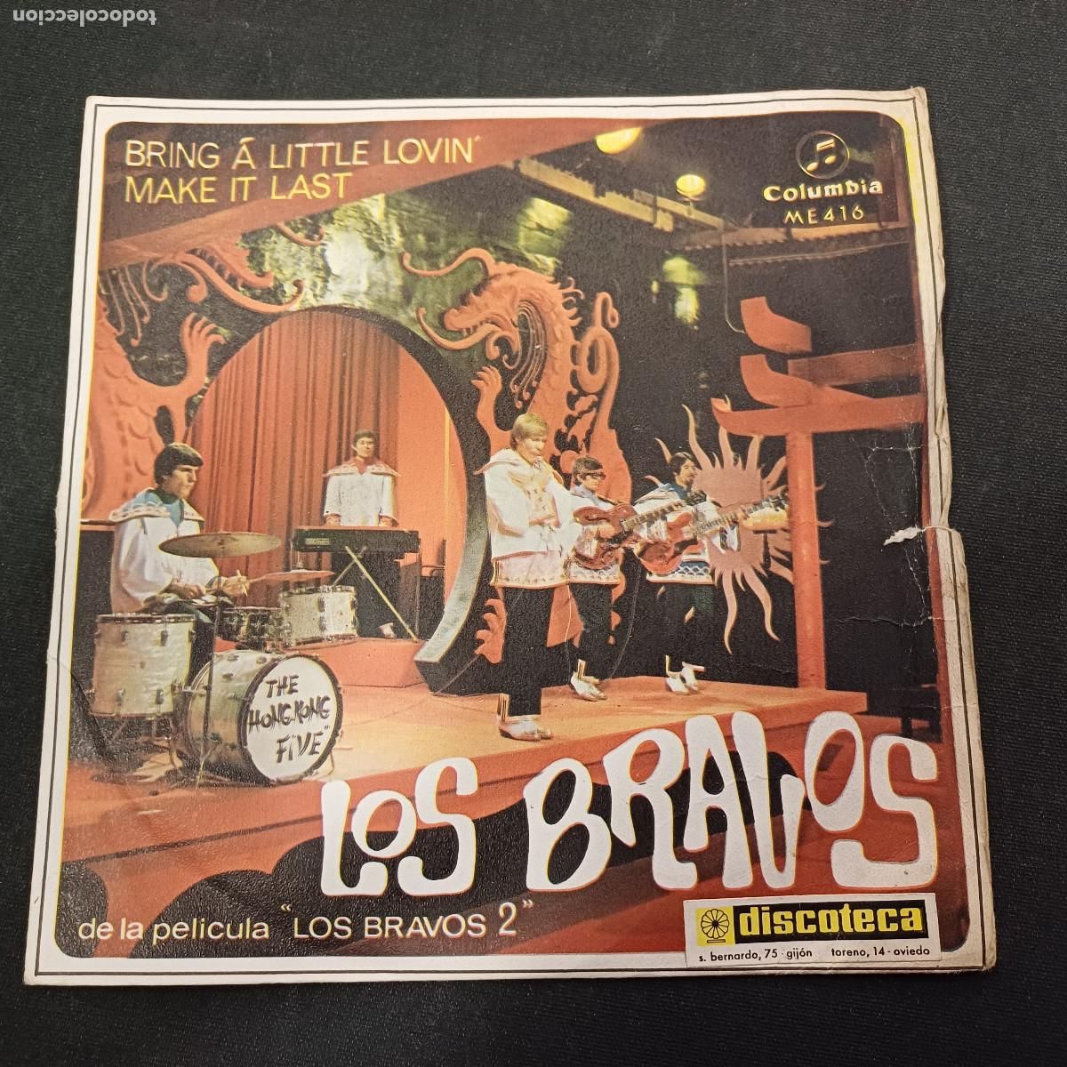 Discos de vinilo: LOS BRAVOS/BRING A LITTLE LOVIN/SINGLE.