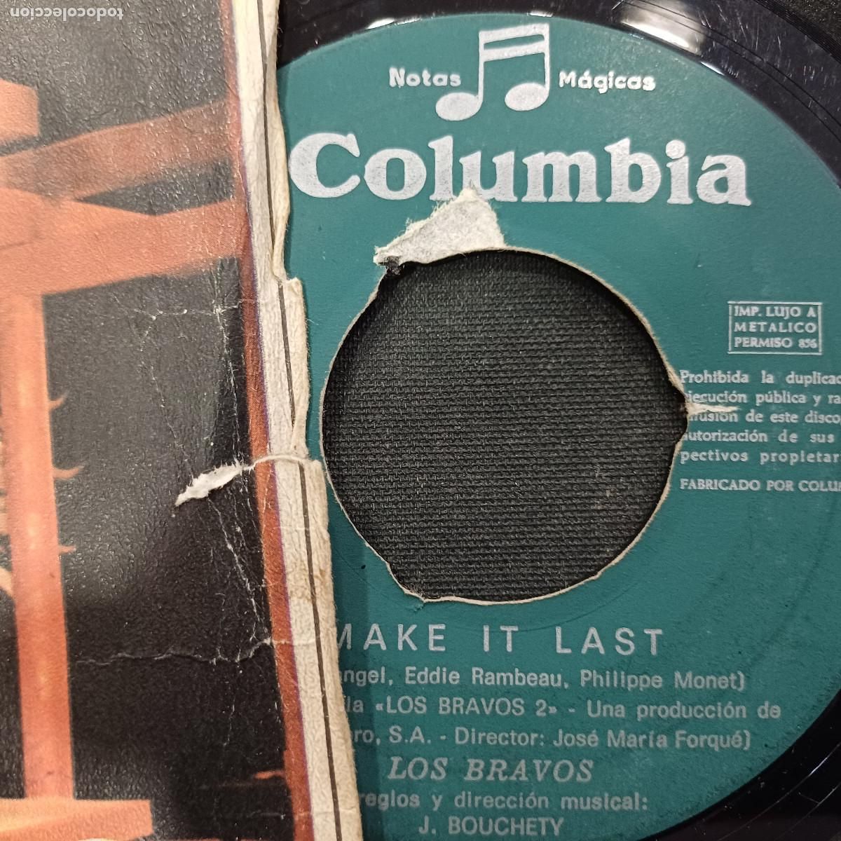 Discos de vinilo: LOS BRAVOS/BRING A LITTLE LOVIN/SINGLE. - Foto 2