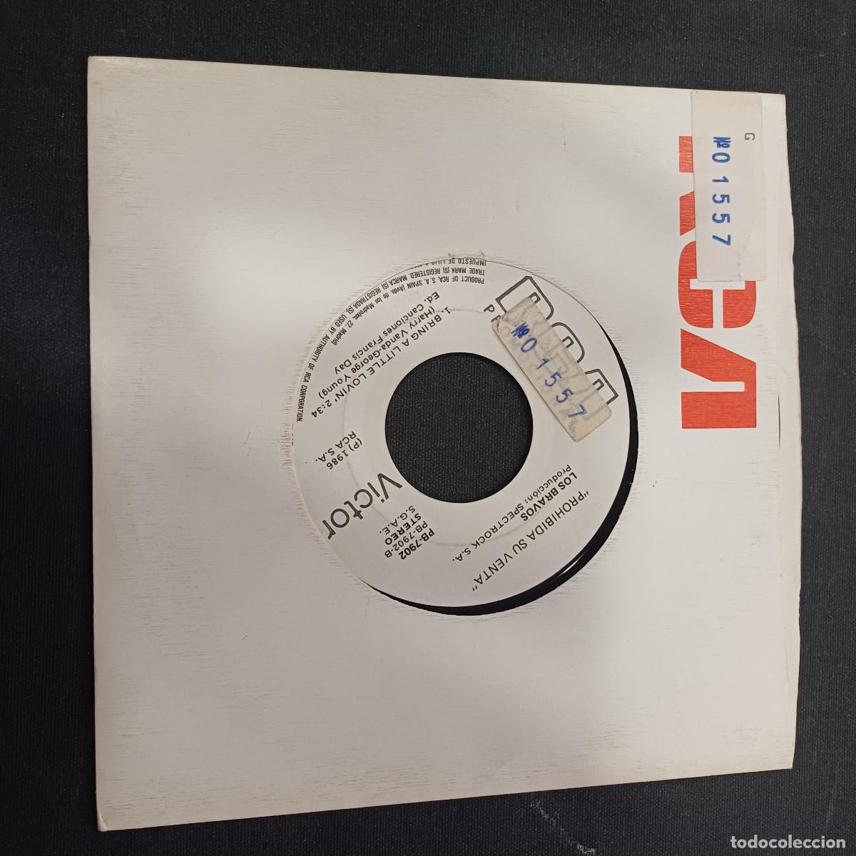 Discos de vinilo: LOS BRAVOS/BLACK IS BLACK/SINGLE PROMOCIONAL.