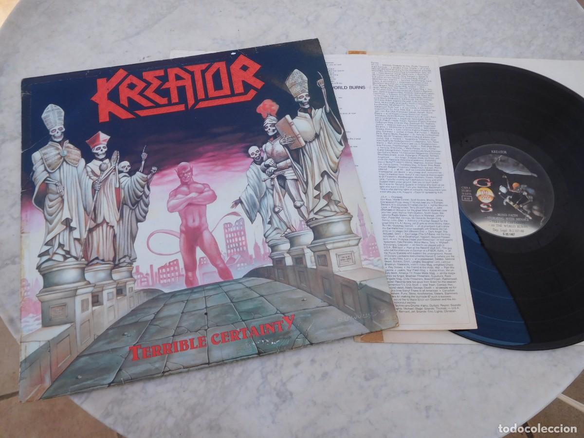 Discos de vinilo: Kreator. LP. Terrible certainty. Edici&oacute;n espa&ntilde;ola E-30.1467