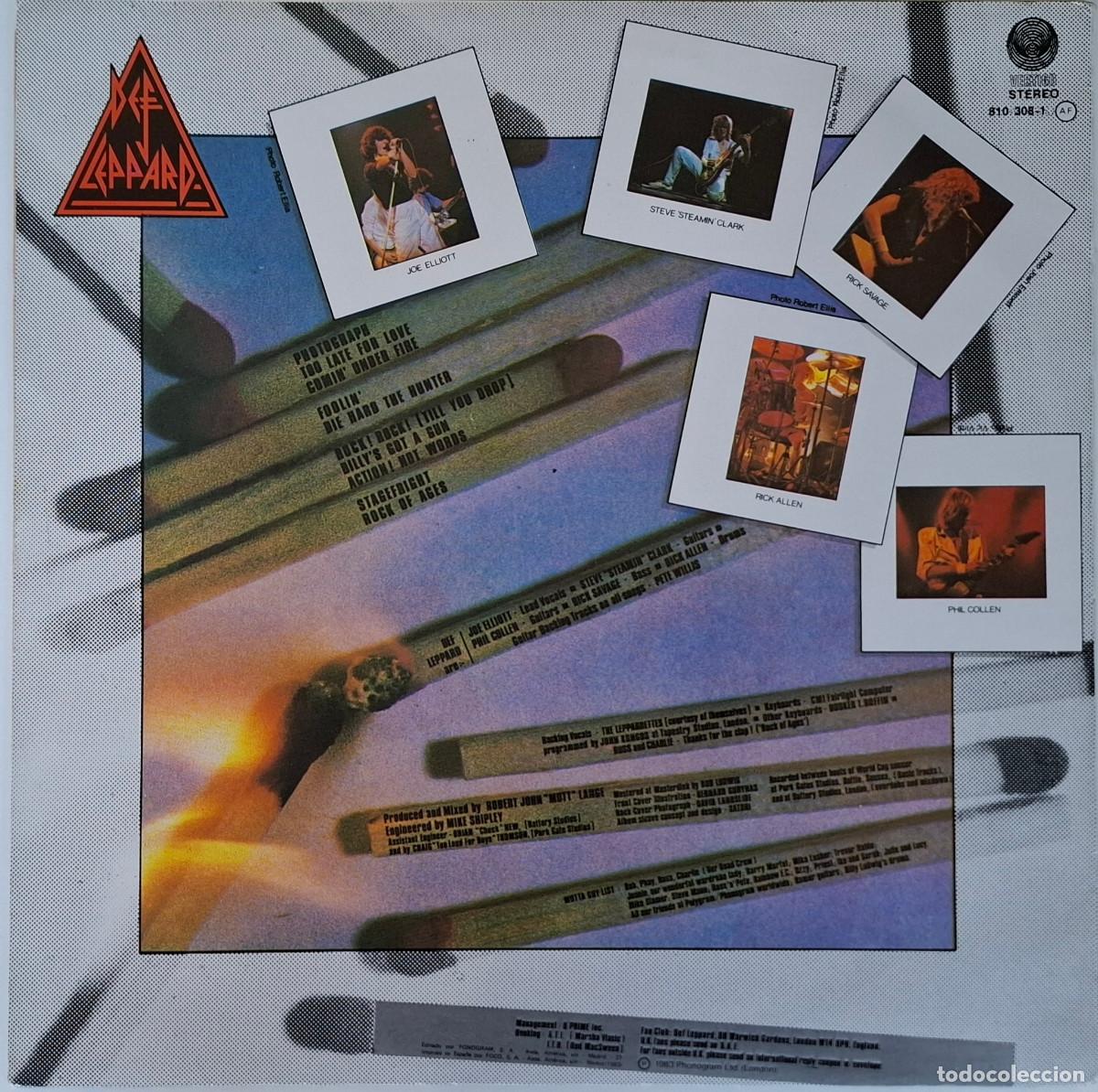 Discos de vinilo: Def Leppard &ndash; Pyromania - Foto 2