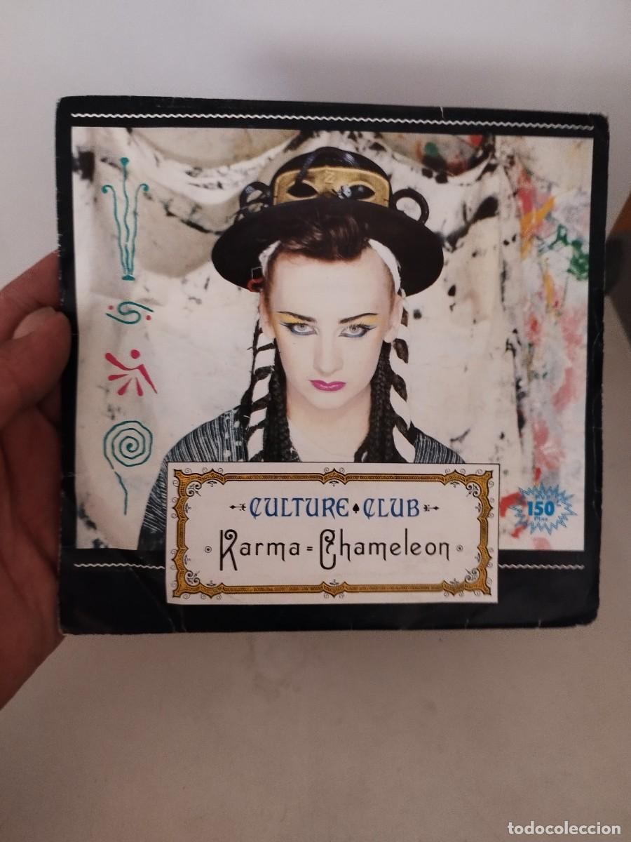 Discos de vinilo: Culture Club &ndash; Karma Chameleon. Vinilo single.