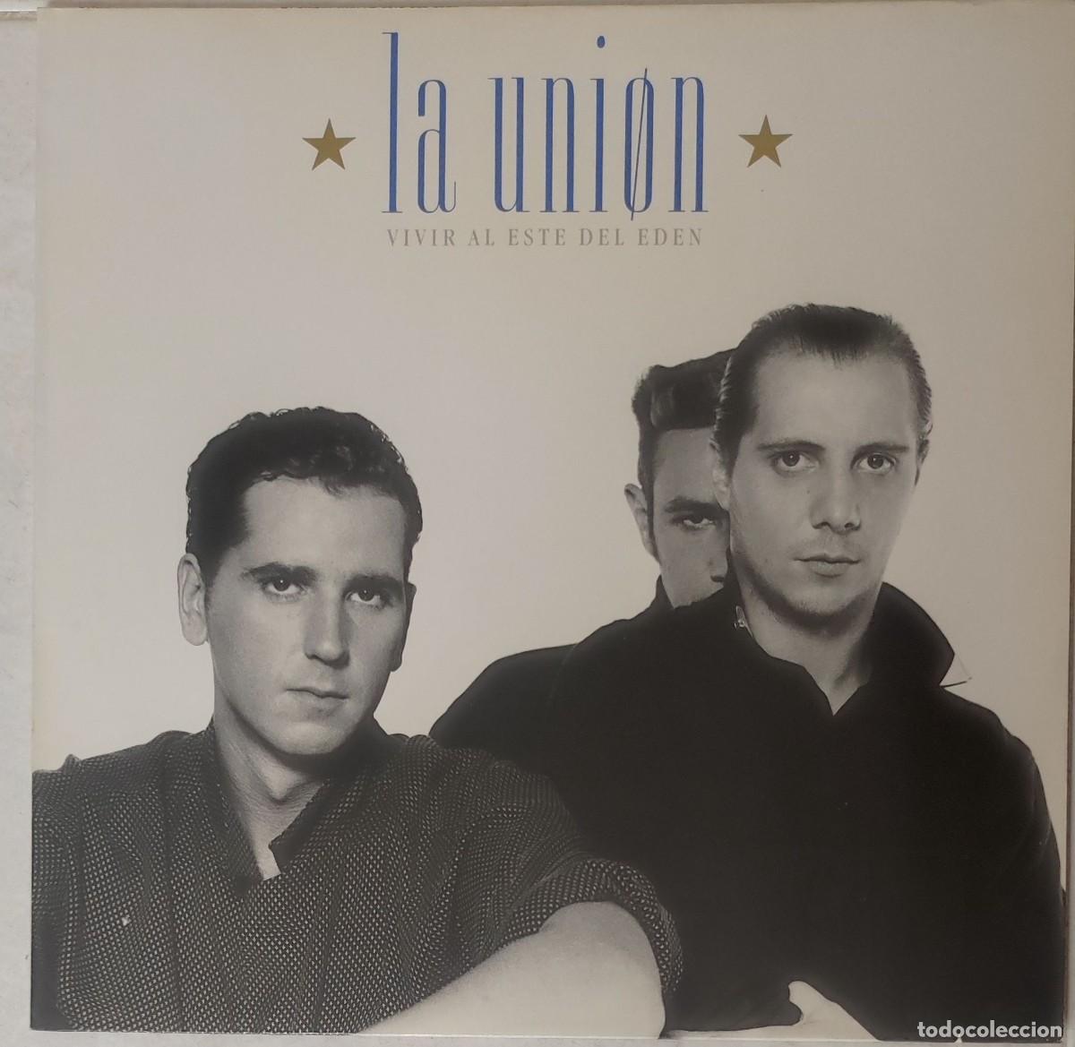 Discos de vinilo: La Uni&oacute;n &ndash; Vivir al Este del Ed&eacute;n (1988, WEA &ndash; 244 676-1)