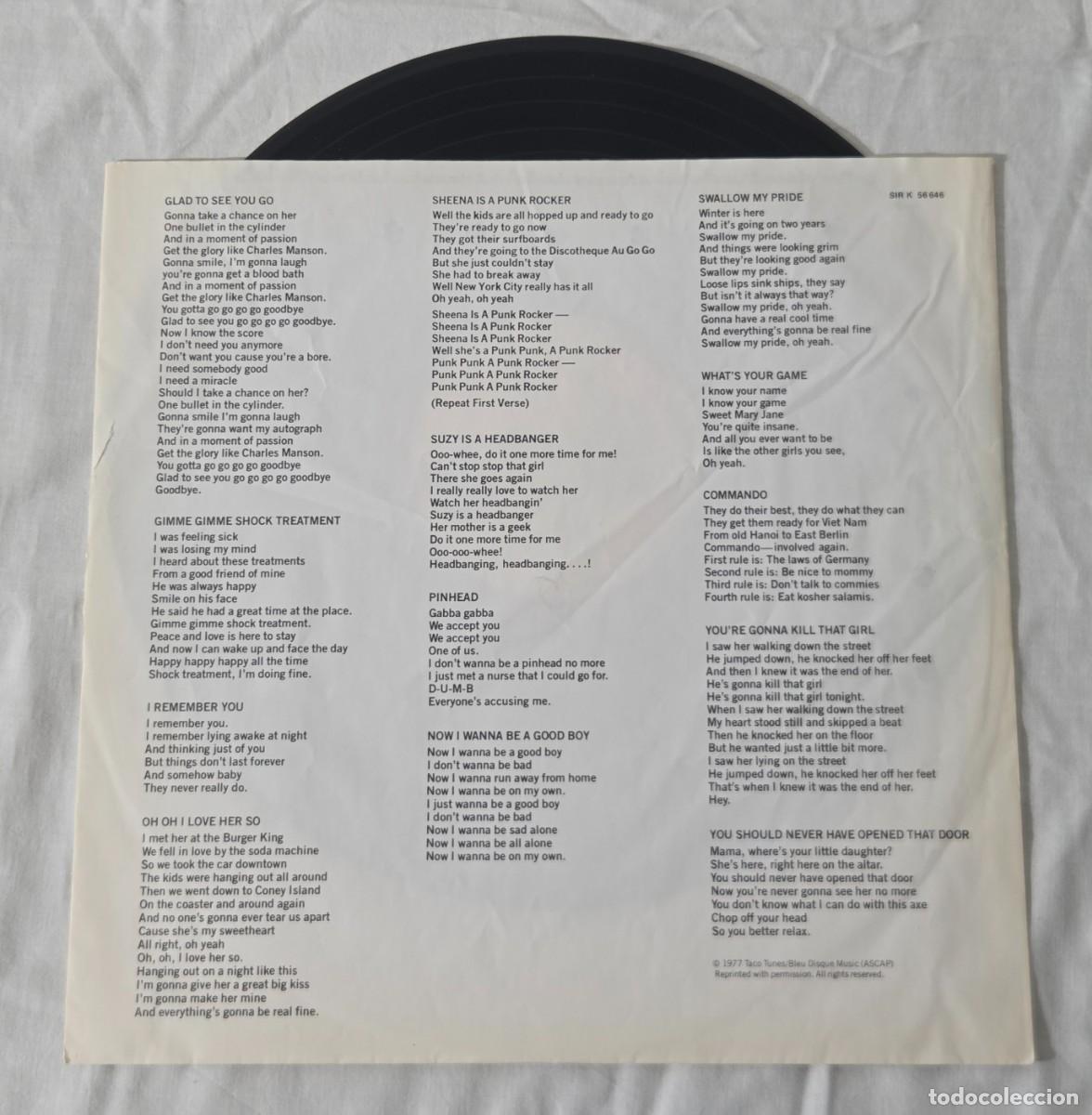 Discos de vinilo: LP Vinilo Ramones &ndash; Leave Home - Foto 5