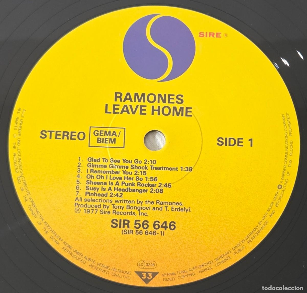 Discos de vinilo: LP Vinilo Ramones &ndash; Leave Home - Foto 6